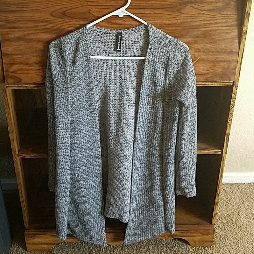 Grey Knit Cardigan