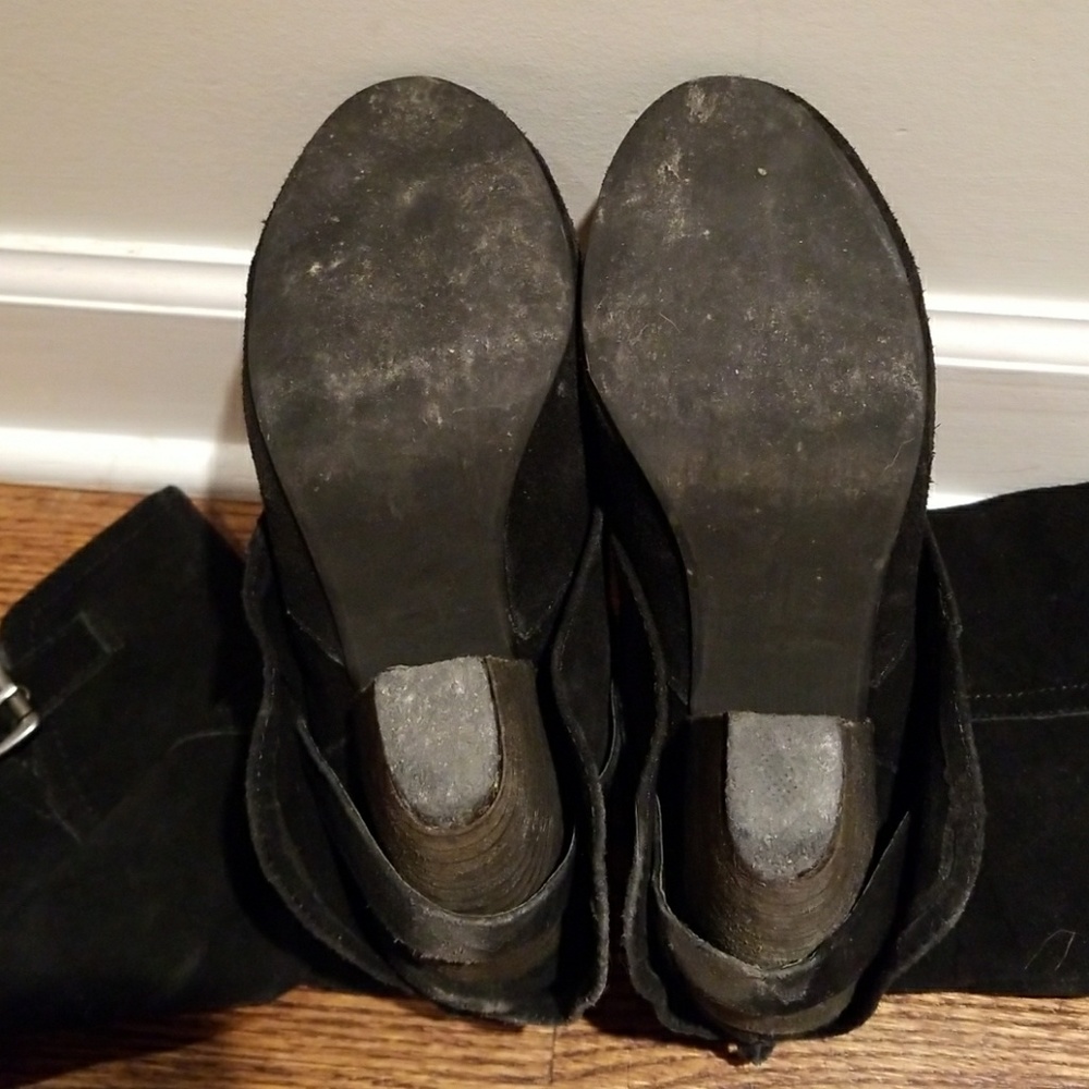 Black leather boots - Picture 3 of 3