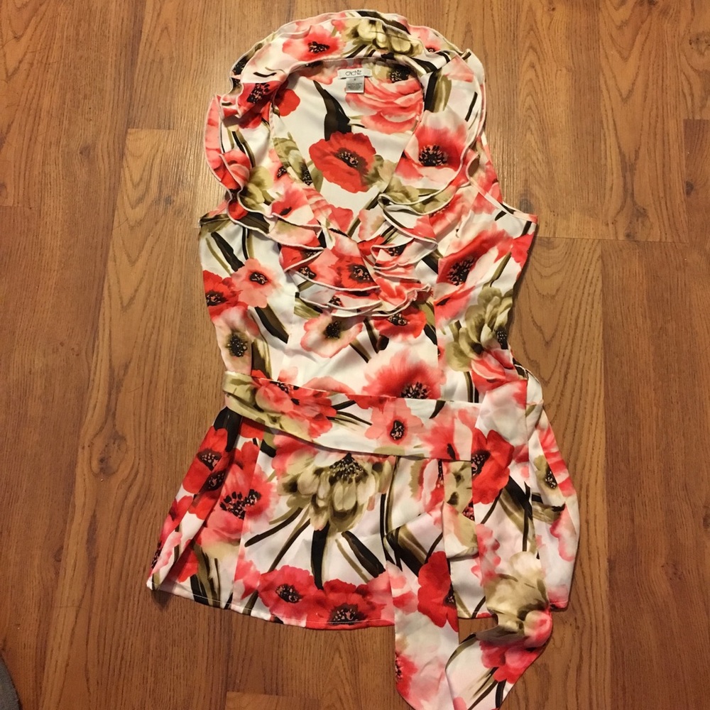 Cache floral size small blouse