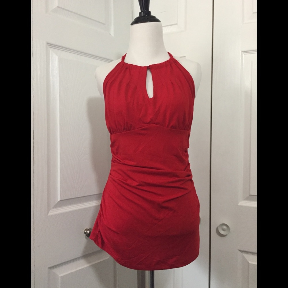 PattyBoutik Keyhole Halter Tank Sleeveless