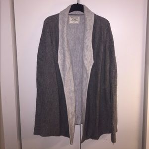 A&F drape front sweater cardigan - size small