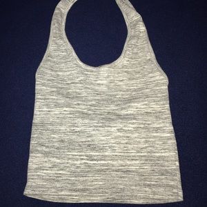 Gray marbled halter