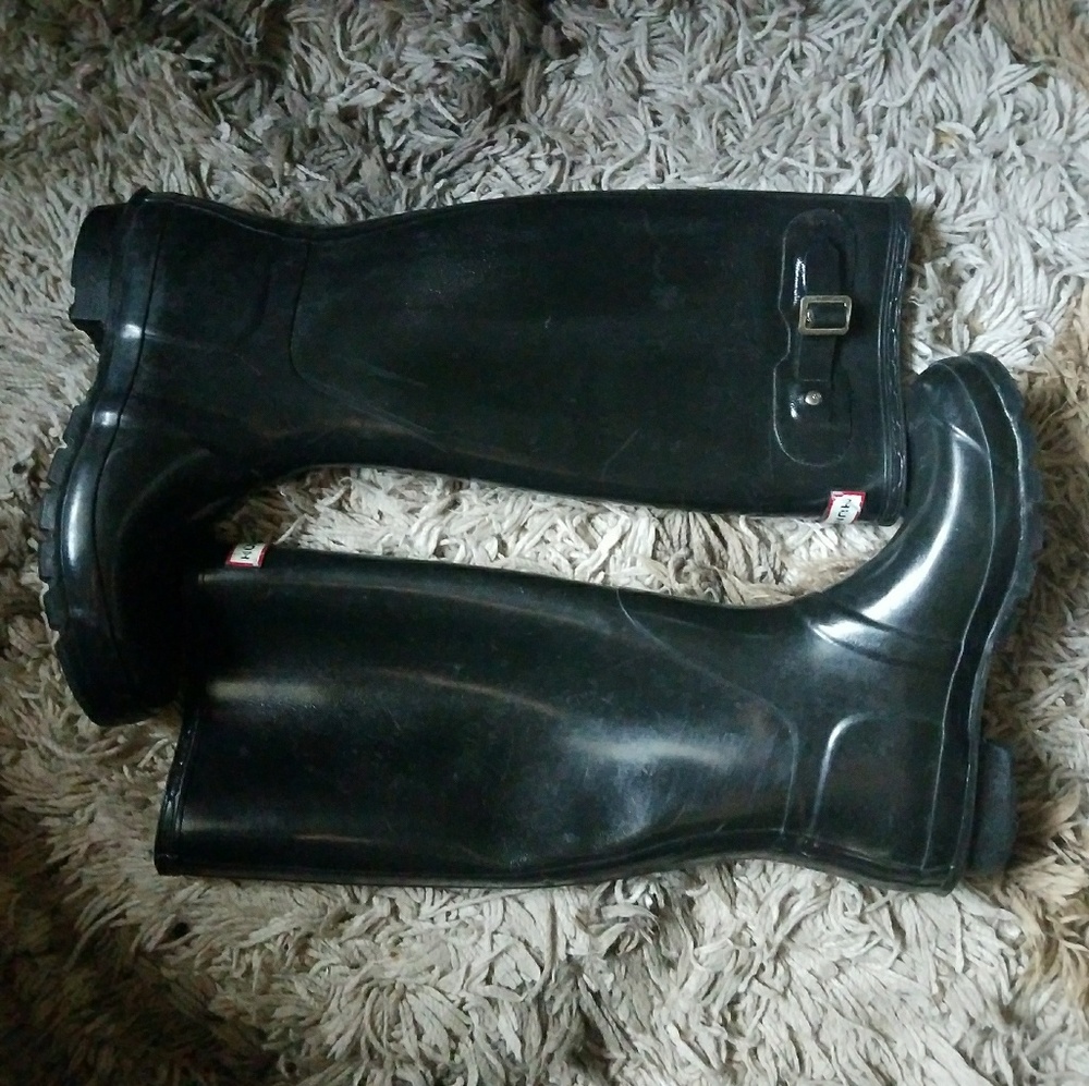 Hunter - Original Gloss tall black - size 9