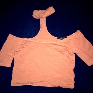 Off the shoulder crop top