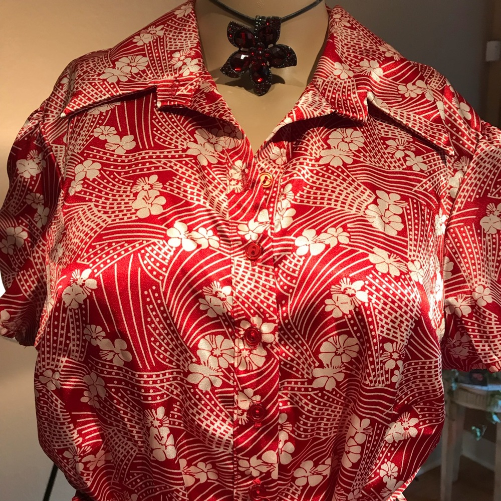 Dress Barn polyester blouse large - Picture 2 of 6