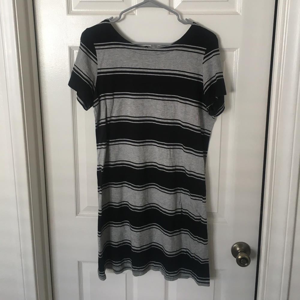 Striped shift dress