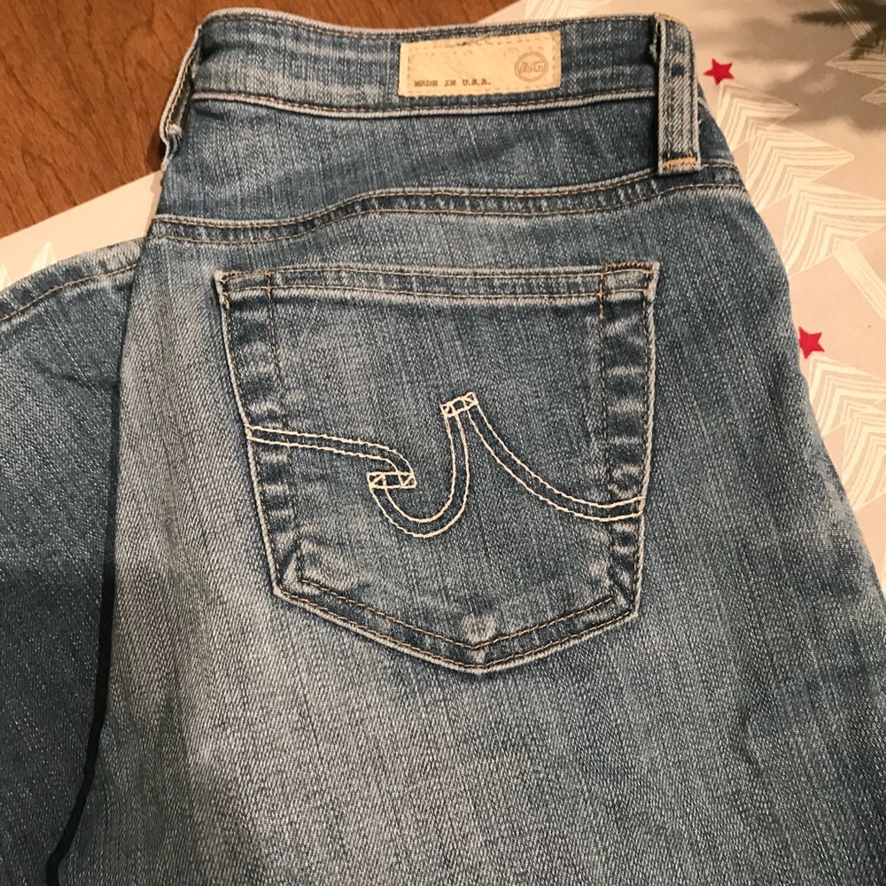 Light wash AG Stilt cigarette jeans 27
