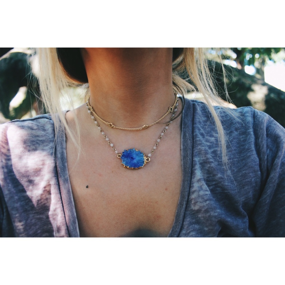 Purple Stone Necklace