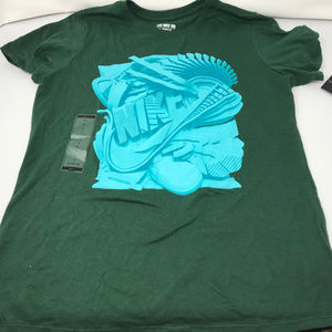 NWT Nike Green and Blue t shirt Large