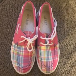 Ralph Lauren boat shoes.