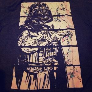 Star Wars artsy Darth Vader Graphic Tee (L)