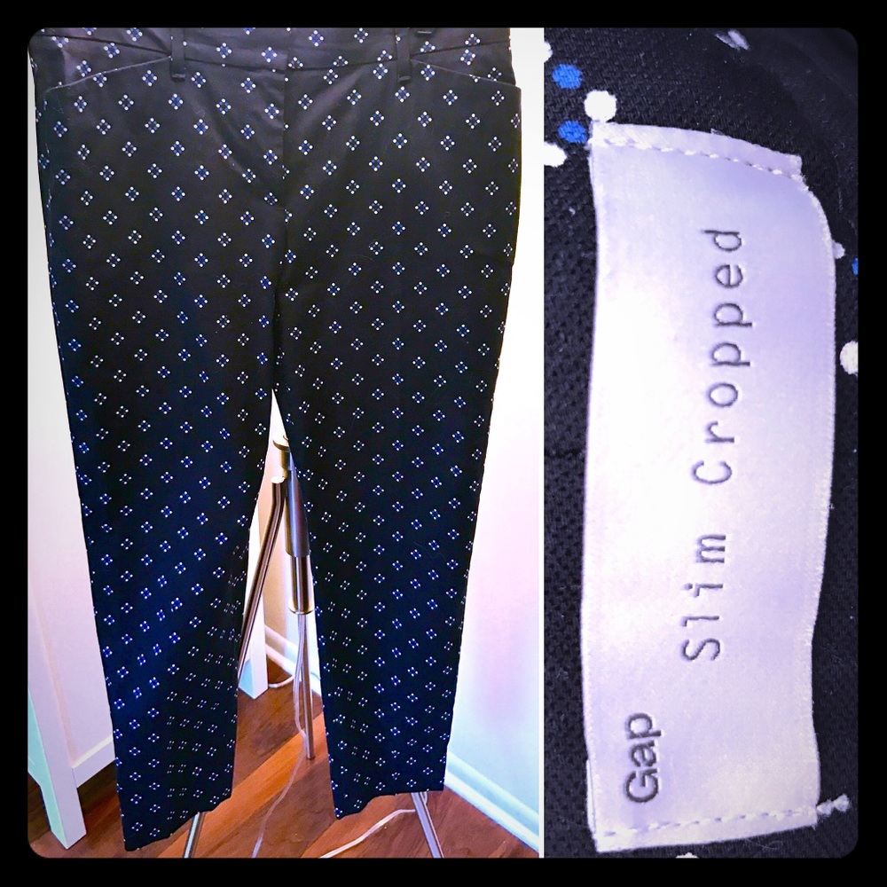 Gap Slim Cropped Polka Dot Pants ✨