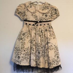 Black and cream dress