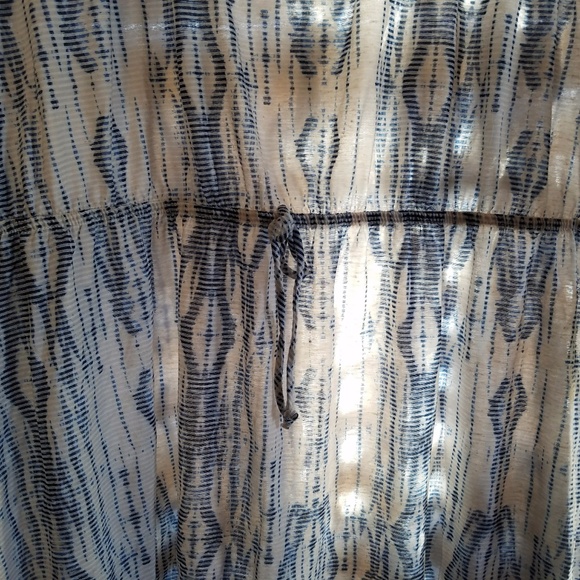 Peasant Blouse/Tunic Plus Lace Crochet Boho Top - Picture 7 of 8