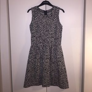 Madewell black and white dress - size small