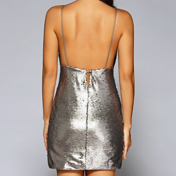 NYE HP Sequin Slip Cocktail Dress - Picture 4 of 7