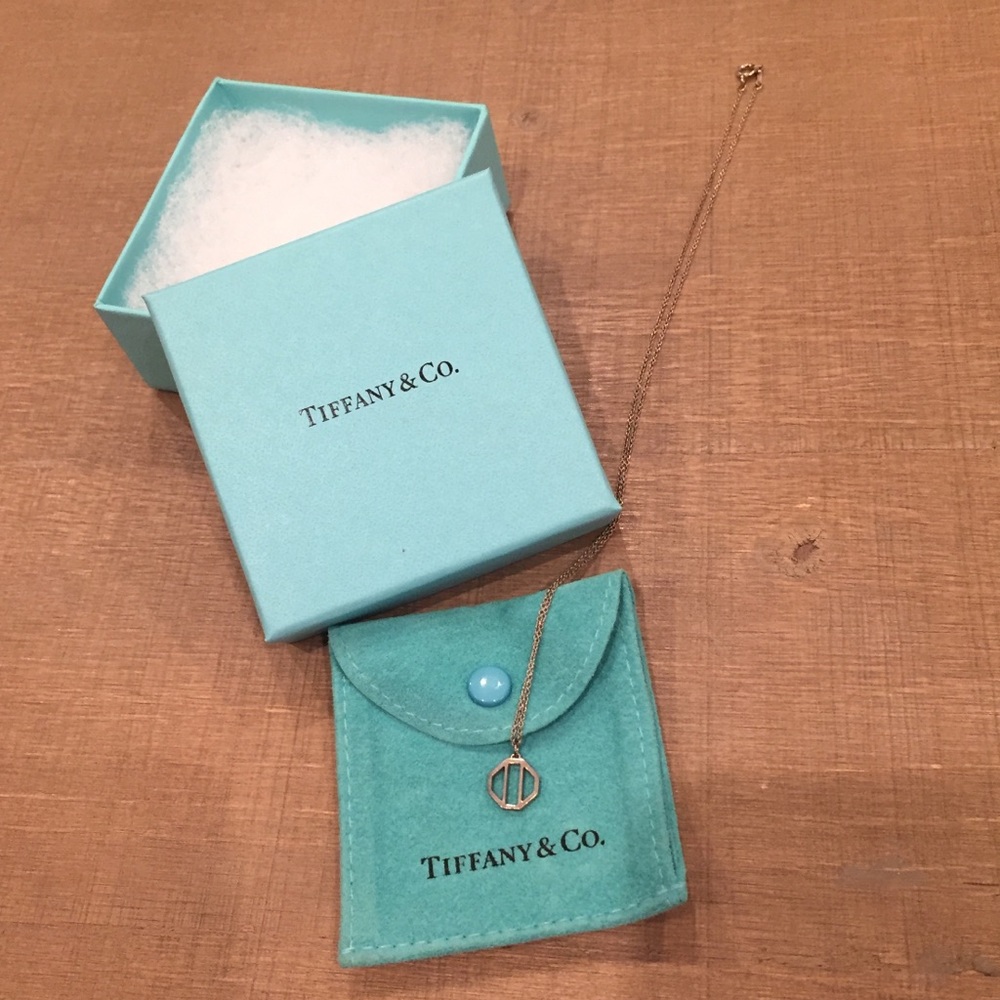 Tiffany & Co. Sterling Silver Geo Necklace