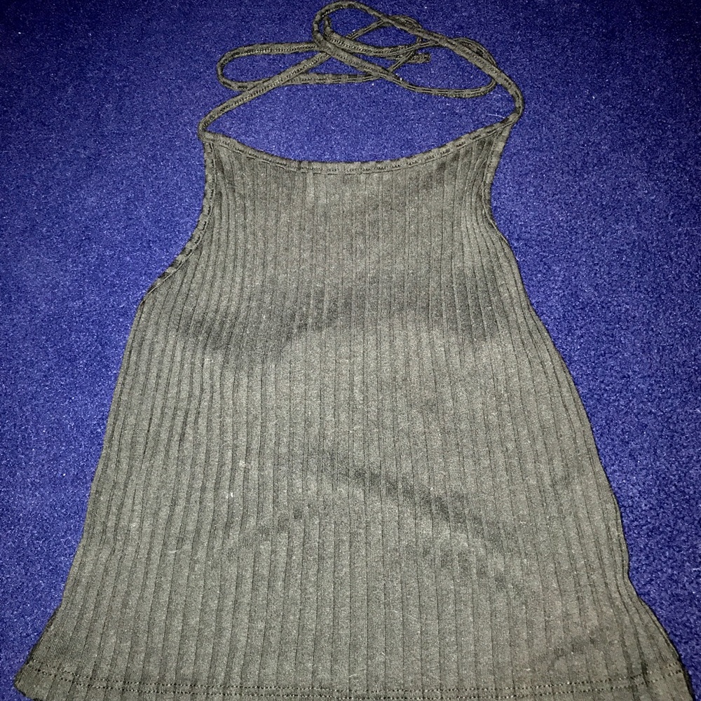 BRANDY BLACK HALTER TOP