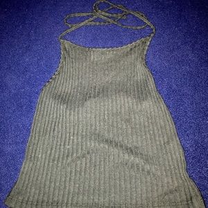 BRANDY BLACK HALTER TOP