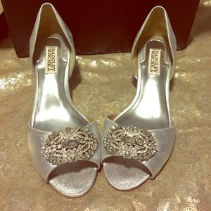 Badgley Mischka Petrina II D’orsay in Silver 6.5