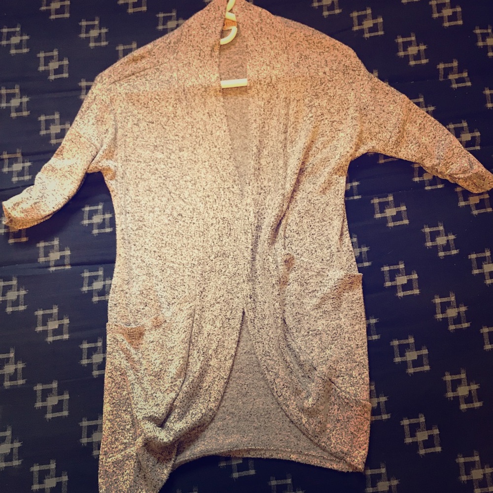 Light gray cardigan