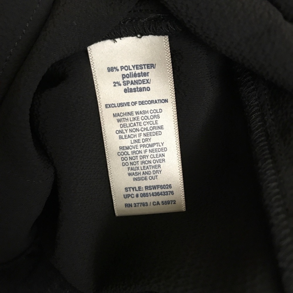 NWOT sheer black long sleeve top - Picture 7 of 7