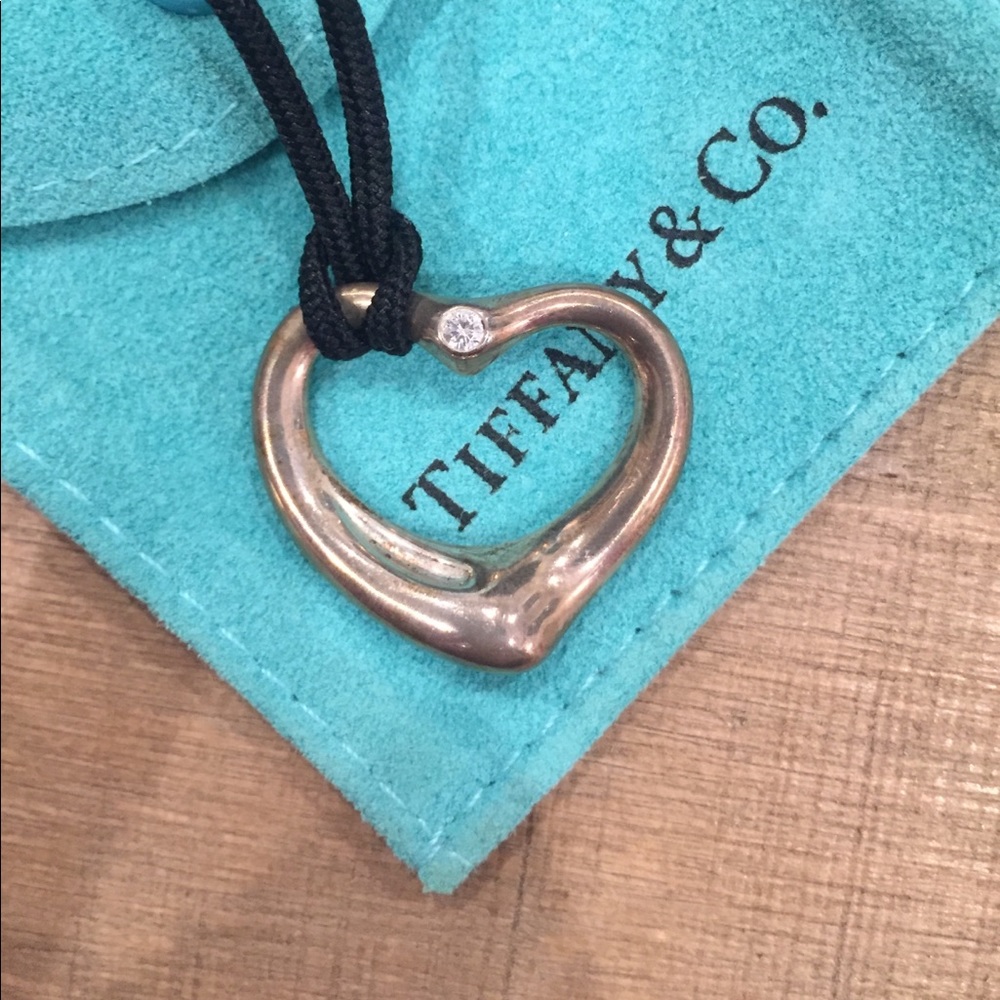 Tiffany & Co. Sterling Silver Large Heart Necklace