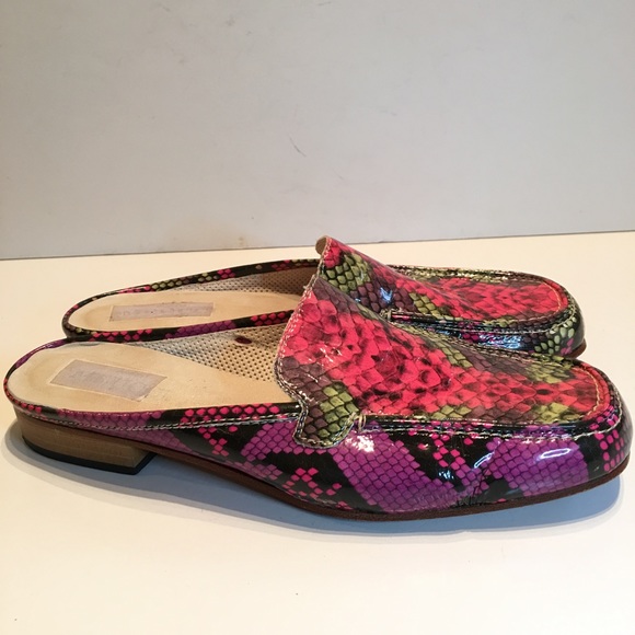Sesto Meucci Shoes - sesto meucci Snake Print Italian Patent mule