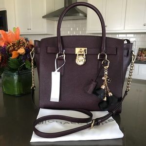 Michael Kors Hamilton Leather Satchel