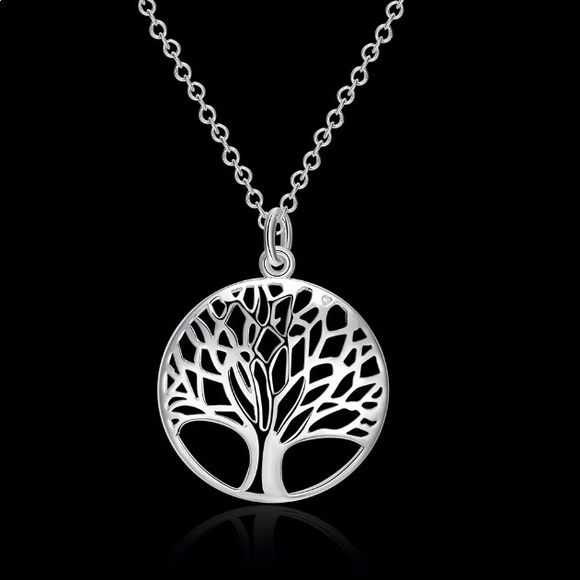 🎁SALE🎁STERLING SILVER TREE OF LIFE NECKLACE 🌟 - Picture 2 of 2