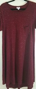 Lularoe Burgundy Carly Elegant Collection L