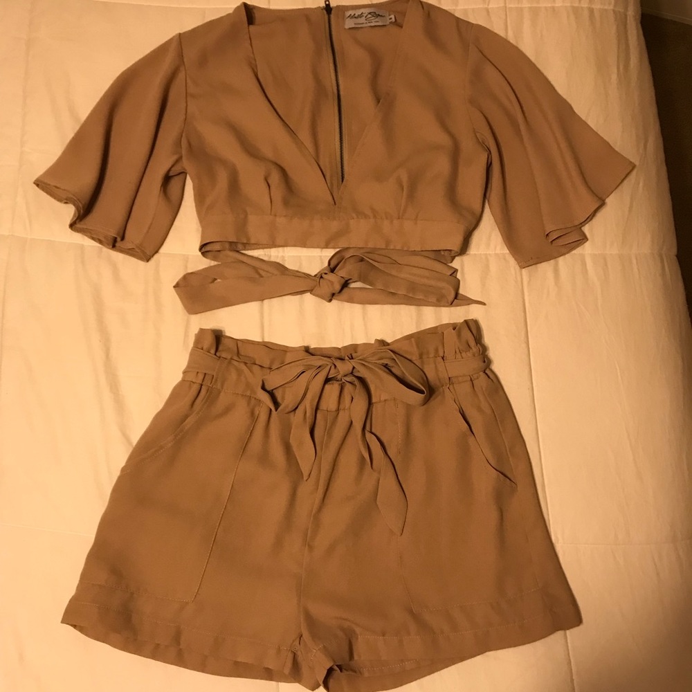 Taupe Two Piece Set