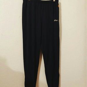 Asics black joggers