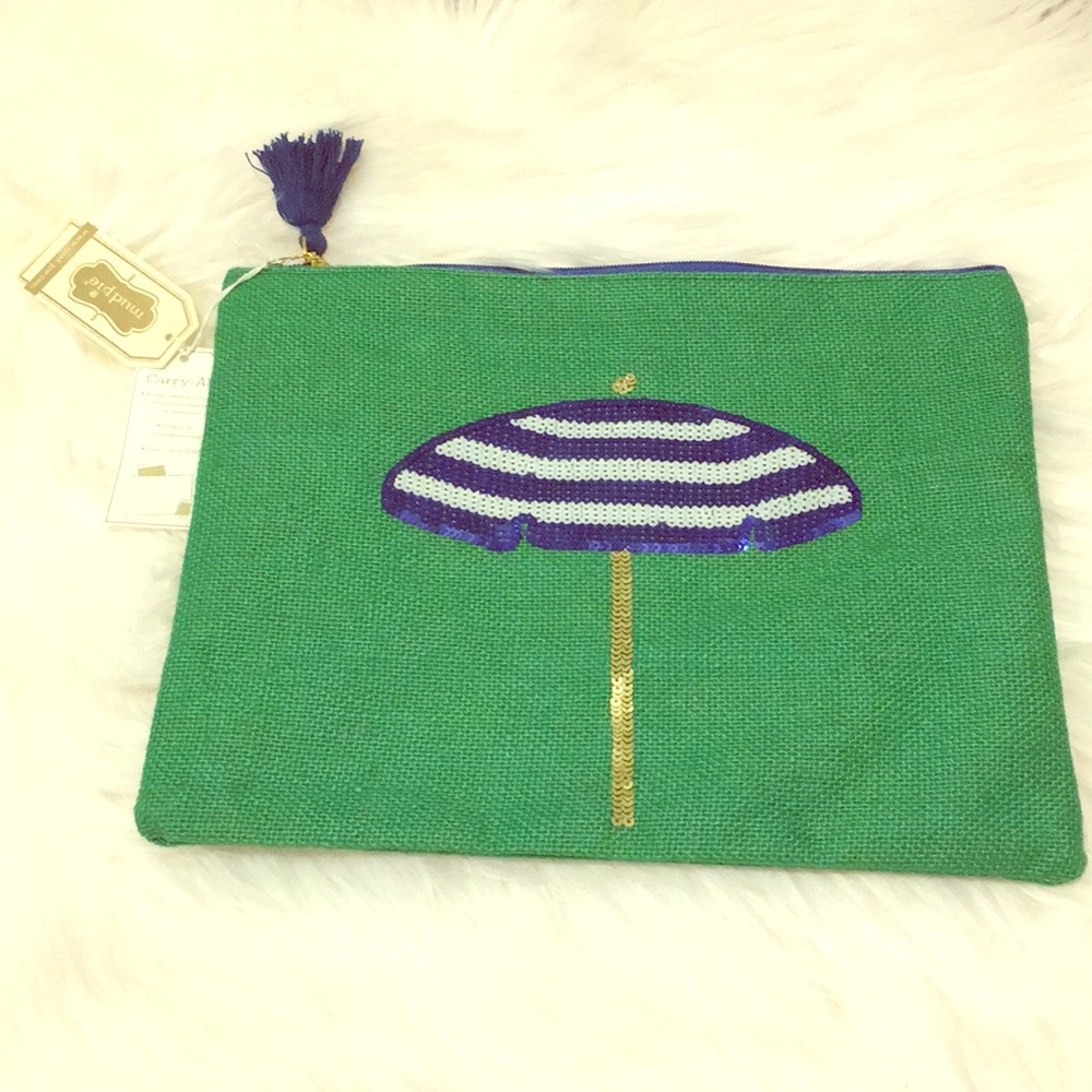 🏖⛱🏖Mud Pie Jute Carry-All Case (Umbrella).🏖⛱🏖