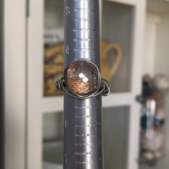 πSALEπHANDMADE WIRE WRAPPED RING ππ - Picture 2 of 3