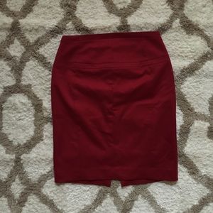 Express red pencil skirt
