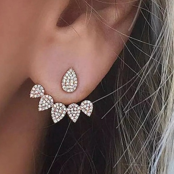 WILA Jewelry - Crystal double sided ear jackets