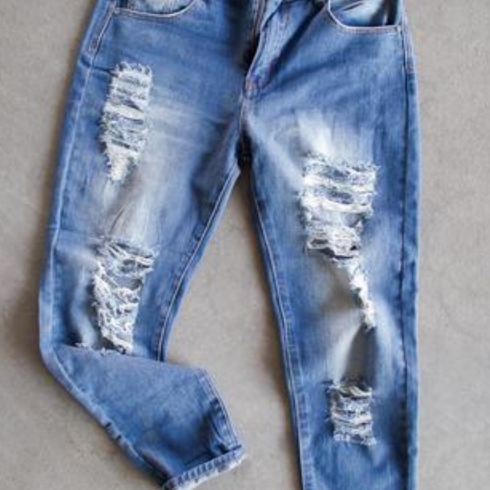 Super Cute Must Have High Waist Distressed Jeans