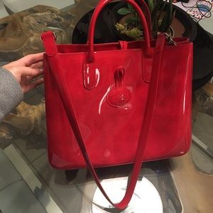 NWOT Red Longchamp Purse