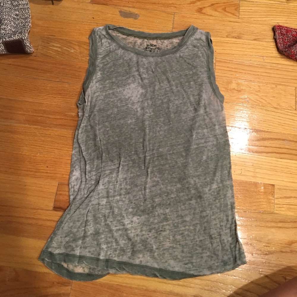 Army green tank top