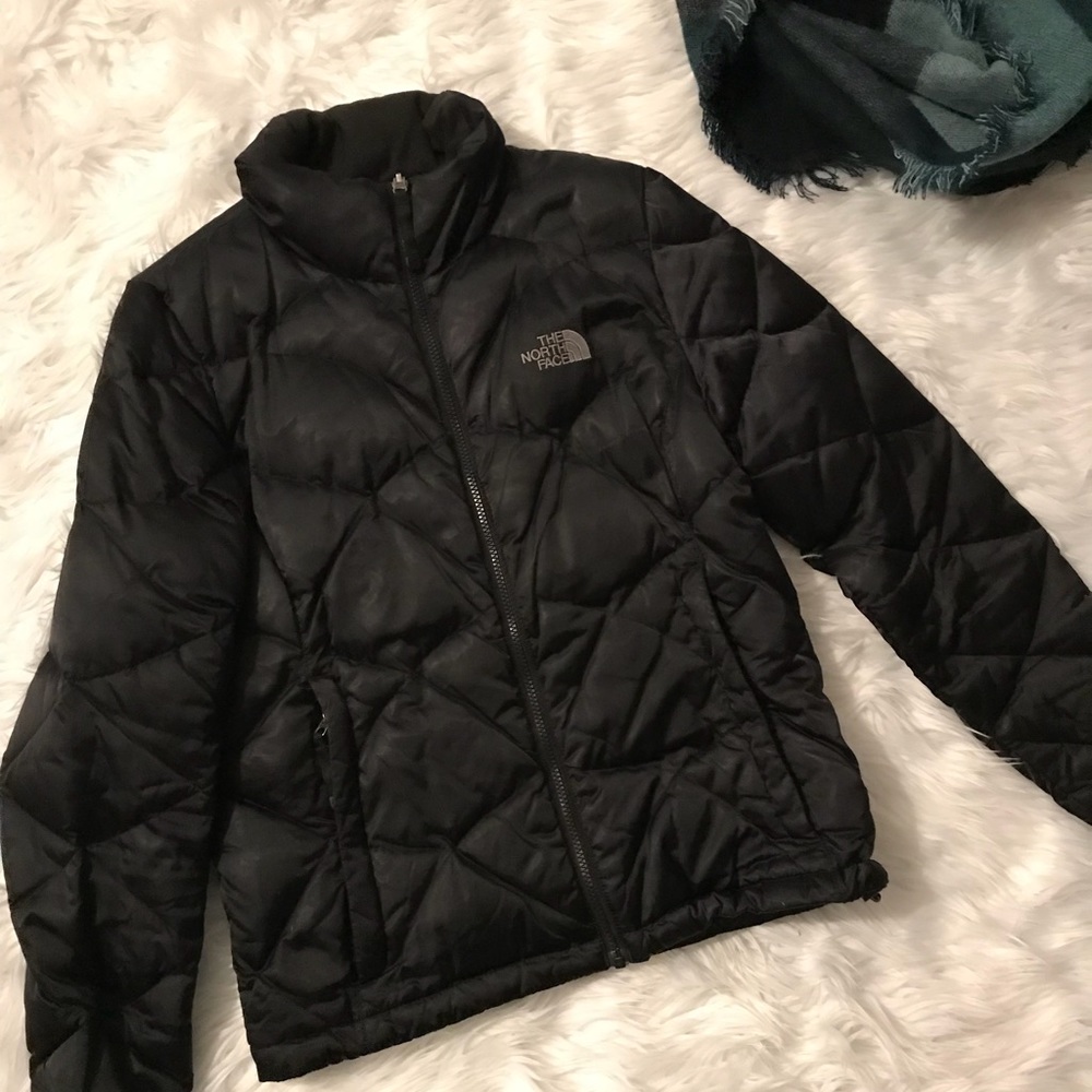 Soft Black North Face Puffer Jacket