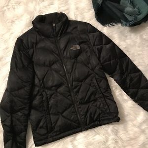 Soft Black North Face Puffer Jacket