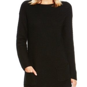 Vince Camuto Ribbed boatneck sweater dress small