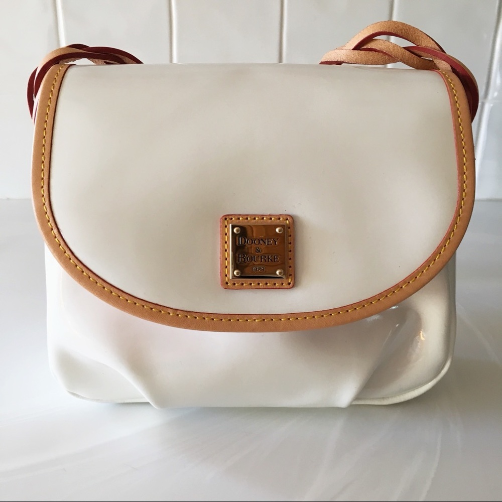 Dooney & Bourke White Parent Leather Handbag