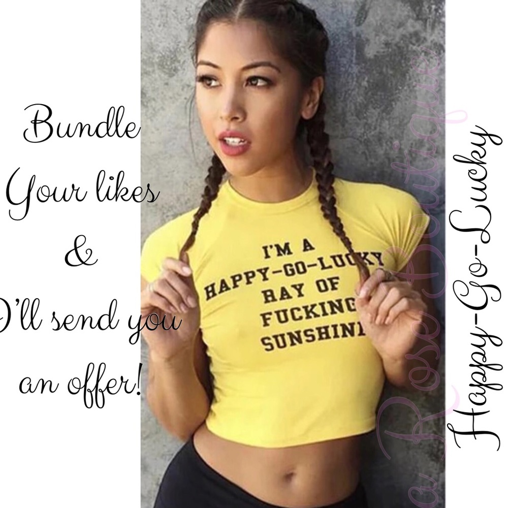 Happy-Go-Lucky Crop Top - Picture 2 of 7