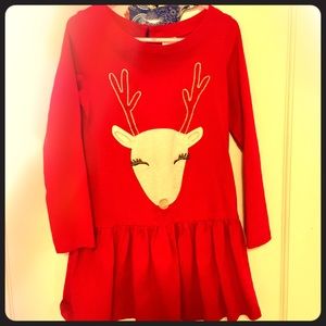 Gymboree redReindeer size 6 dress