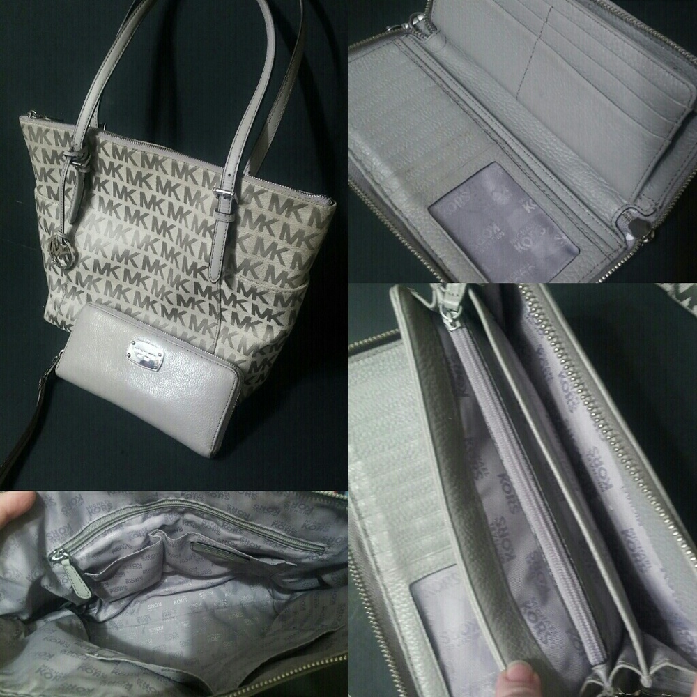 (SOLD!!!) MK Jetset Tote & Soft Leather Wallet