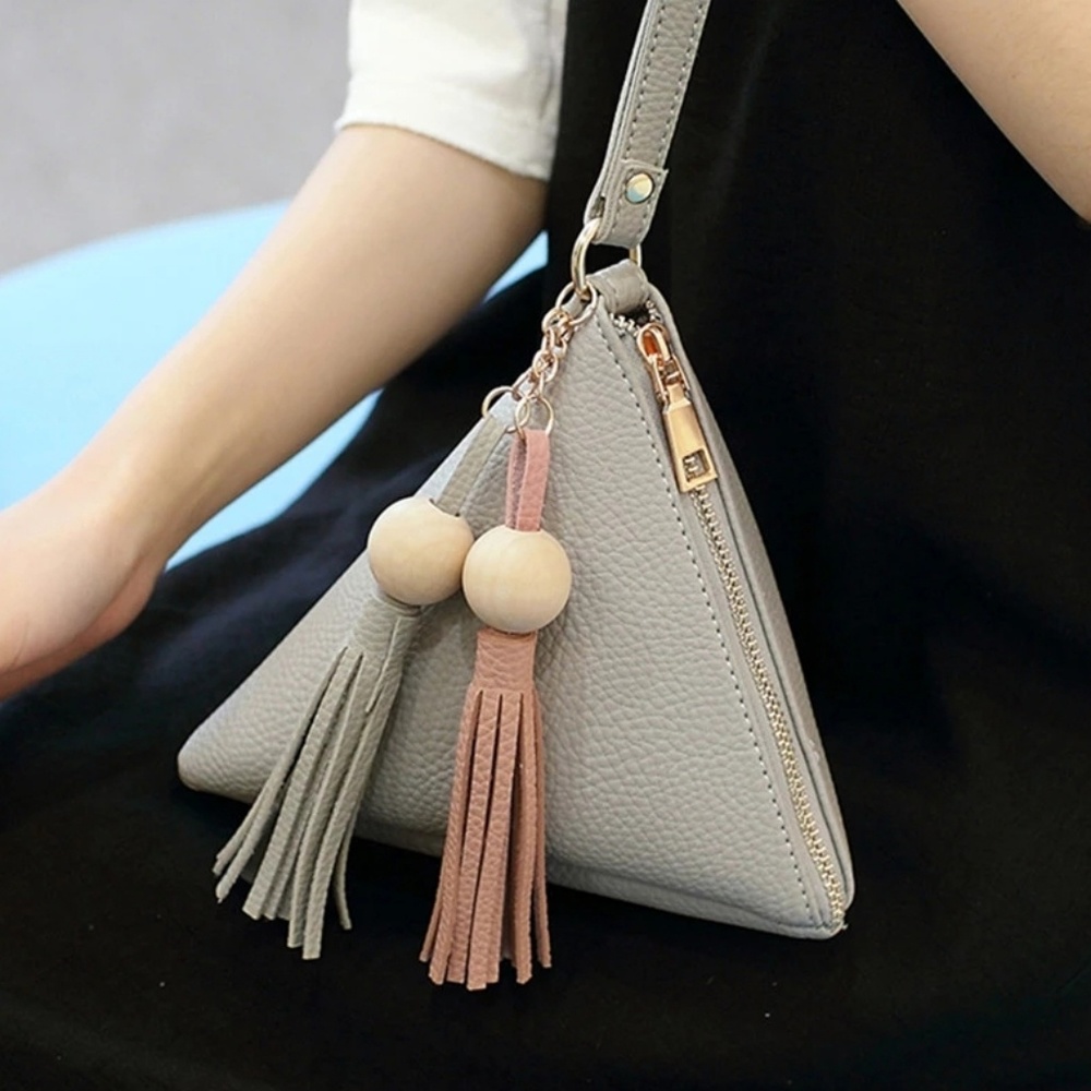 Last One! Pyramid Purse - Faux Leather - Pink NWT - Picture 2 of 4