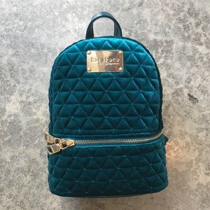 bebe Margeaux Velvet Mini Backpack