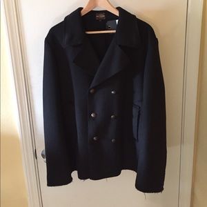 Black peacoat XL